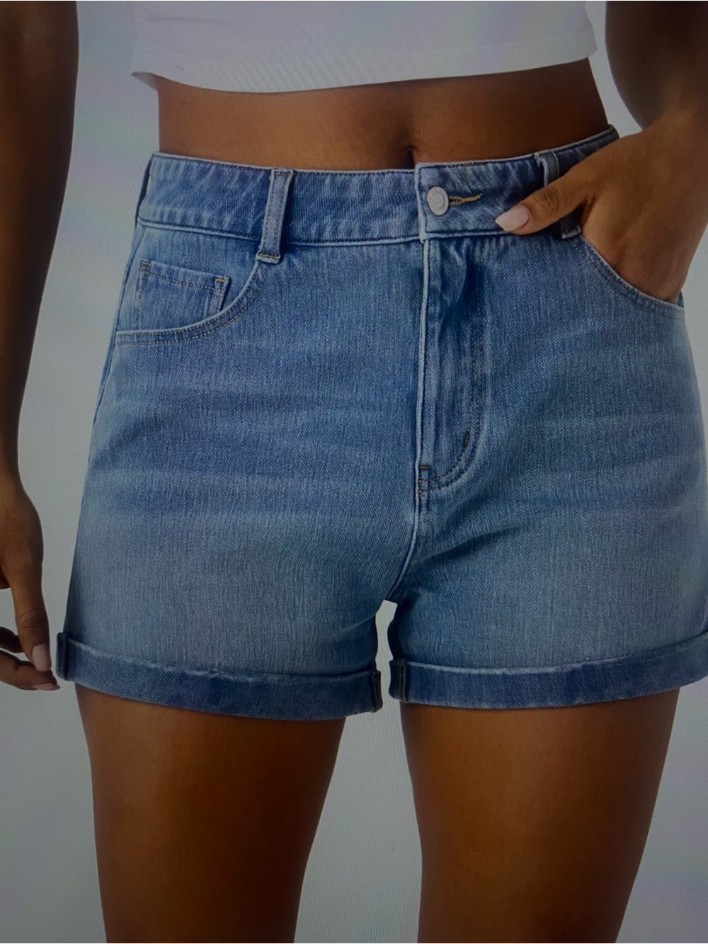 HALARA Blue Denim Jean Shorts